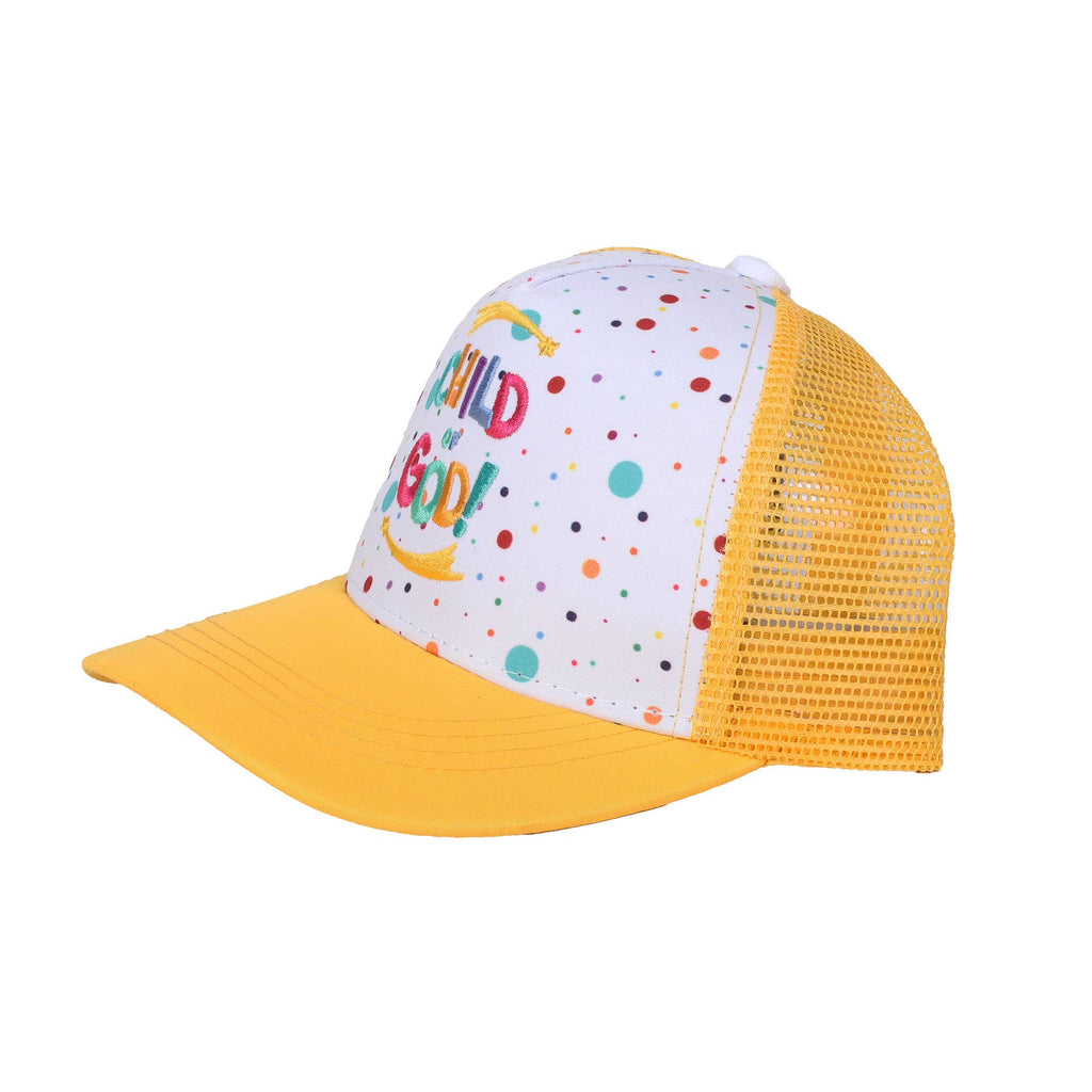Child of God Cap for Kids - Yellow/White