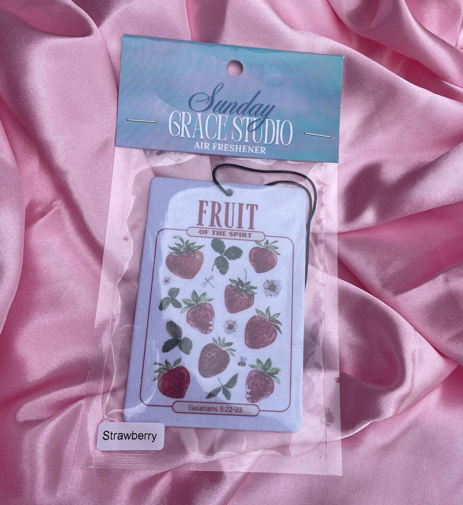 Fruit of the Spirit Car Air Freshener Strawberry Scent
