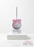 Joy Comes in the Morning Disco Ball Air Freshener Honeydew