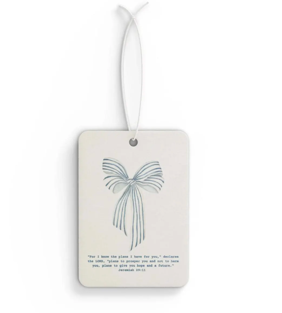 Jeremiah 29:11 Bible Verse Air Freshener – Jasmine Scent