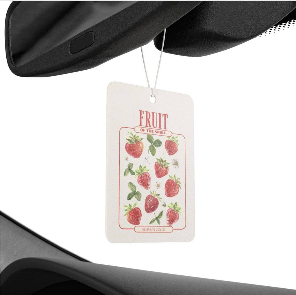 Fruit of the Spirit Car Air Freshener Strawberry Scent