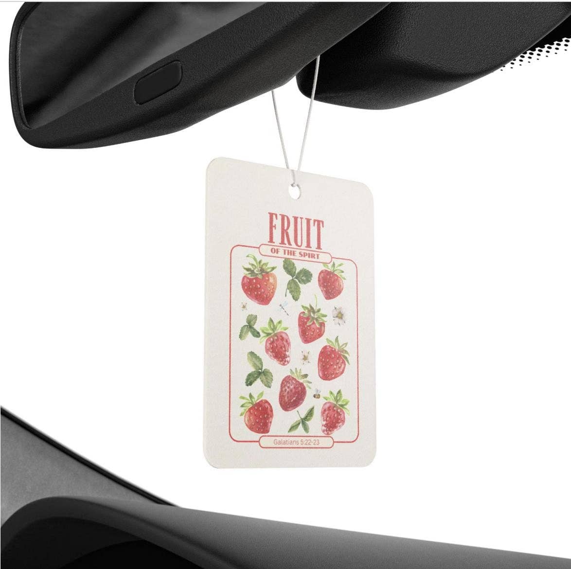 Fruit of the Spirit Car Air Freshener Strawberry Scent