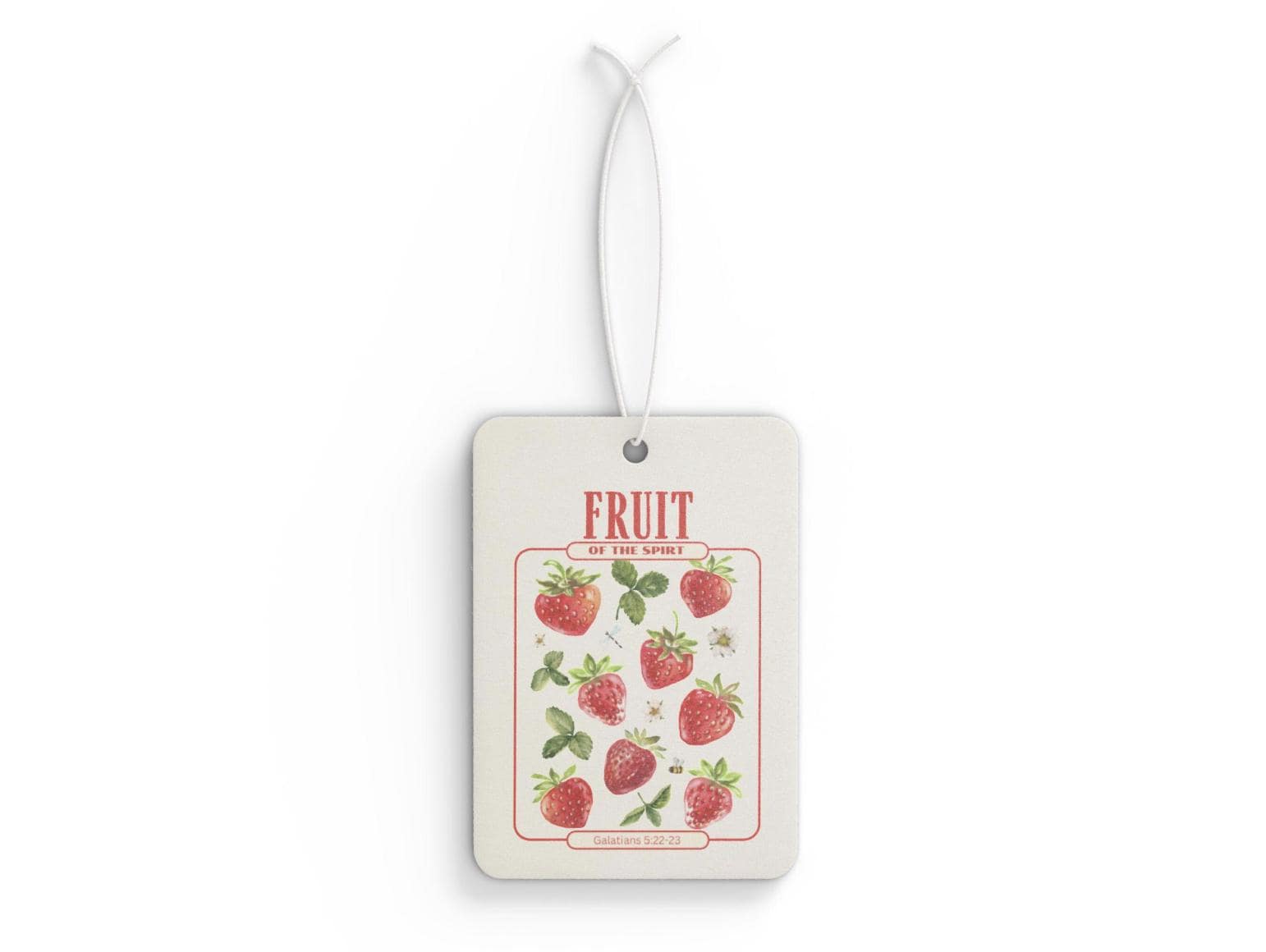 Fruit of the Spirit Car Air Freshener Strawberry Scent