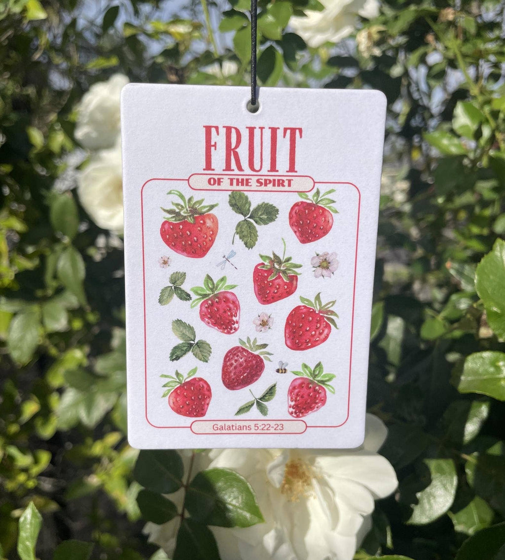 Fruit of the Spirit Car Air Freshener Strawberry Scent
