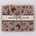 Woven Canvas Tote - Wonderfully Made - Butterflies