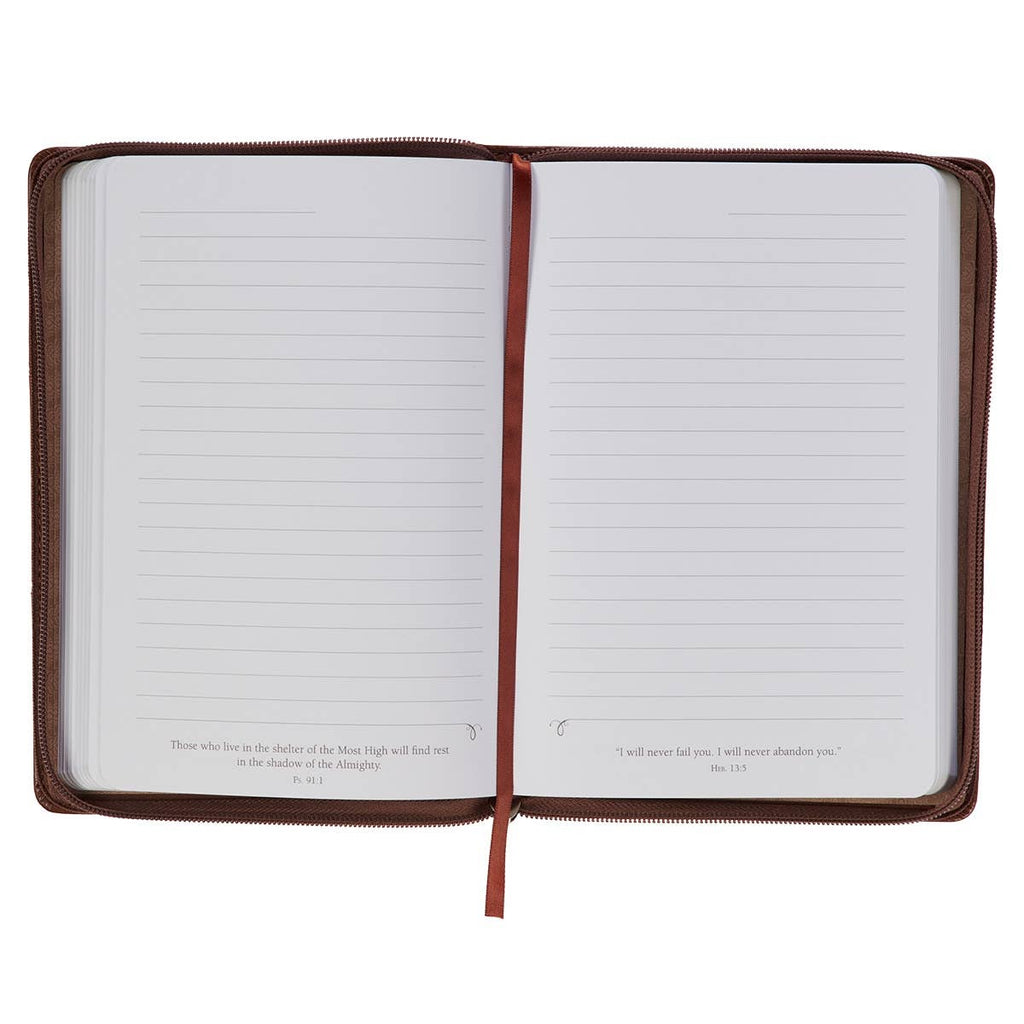 Journal w/Elastic Be Still Brown Ps. 46:10