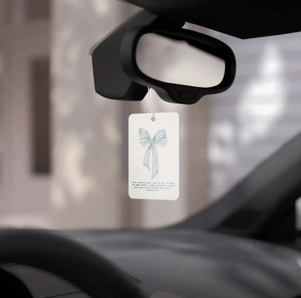 Jeremiah 29:11 Bible Verse Air Freshener – Jasmine Scent