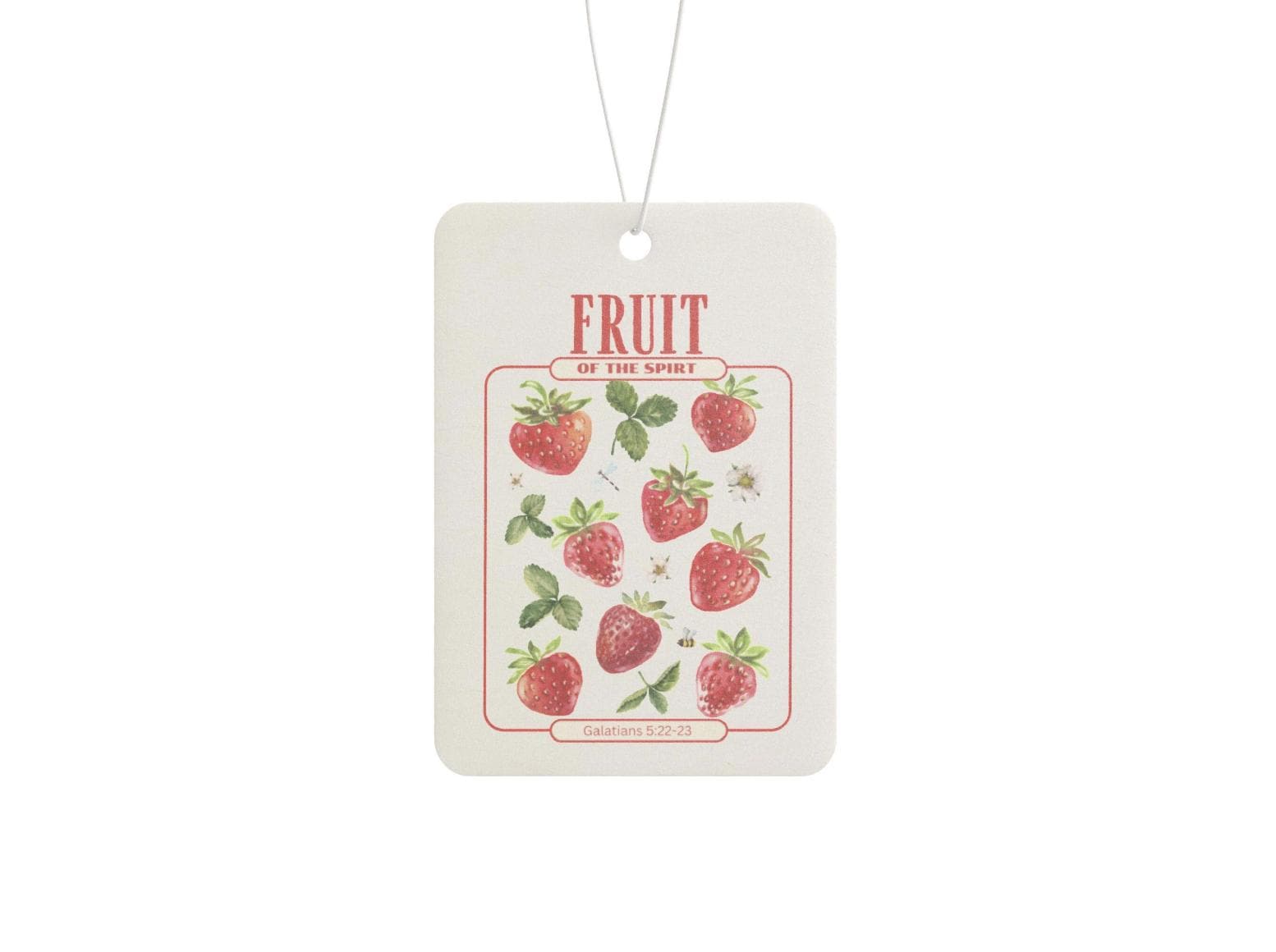 Fruit of the Spirit Car Air Freshener Strawberry Scent