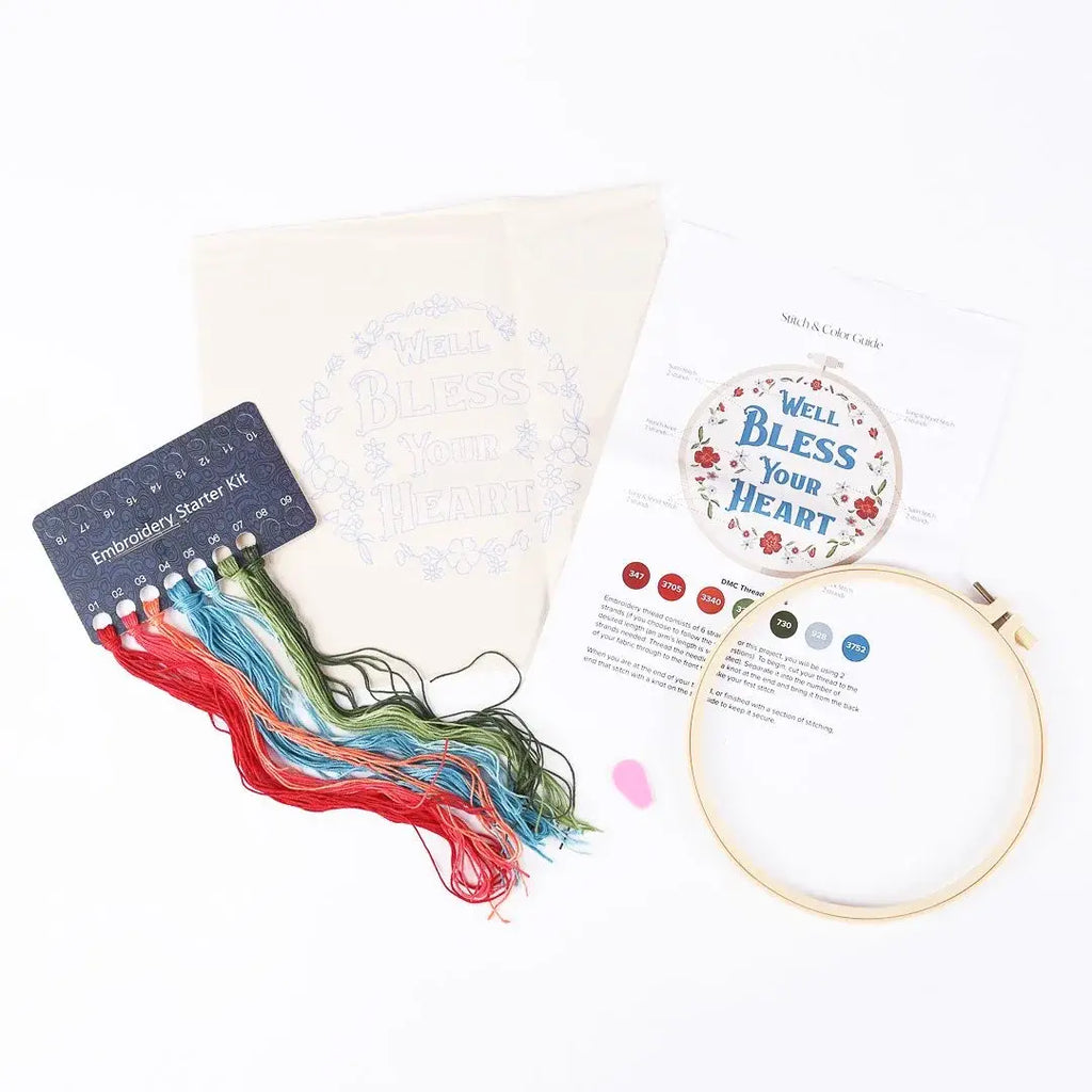 Embroidery Kit - Bless Your Heart