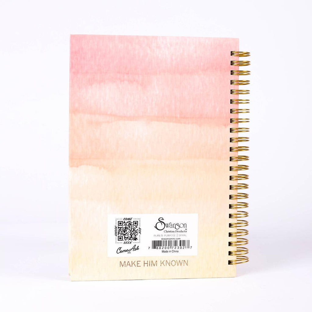 Spiral Bound Journal -  Plan & Purpose - 196 Pages